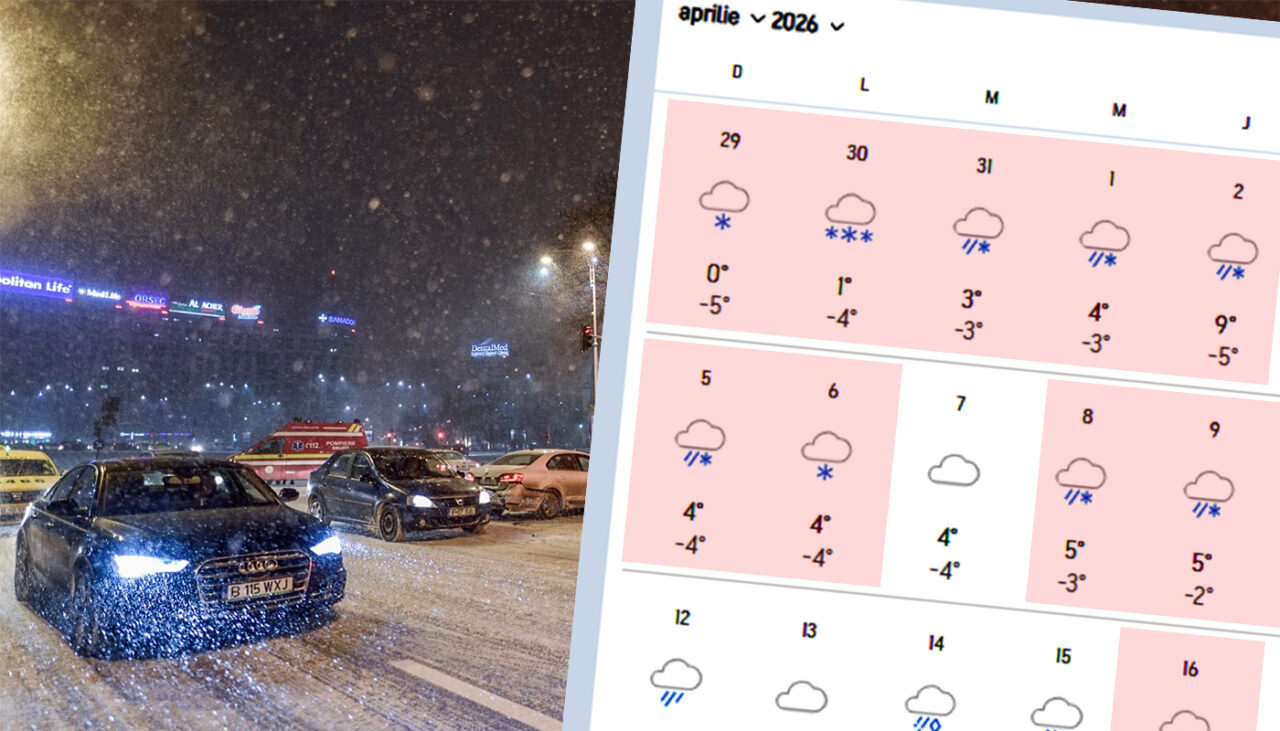 Vortex polar | Ninge în România și în aprilie, și în mai. Pe ce dată scăpăm de iarnă, de fapt, potrivit meteorologilor Accuweather