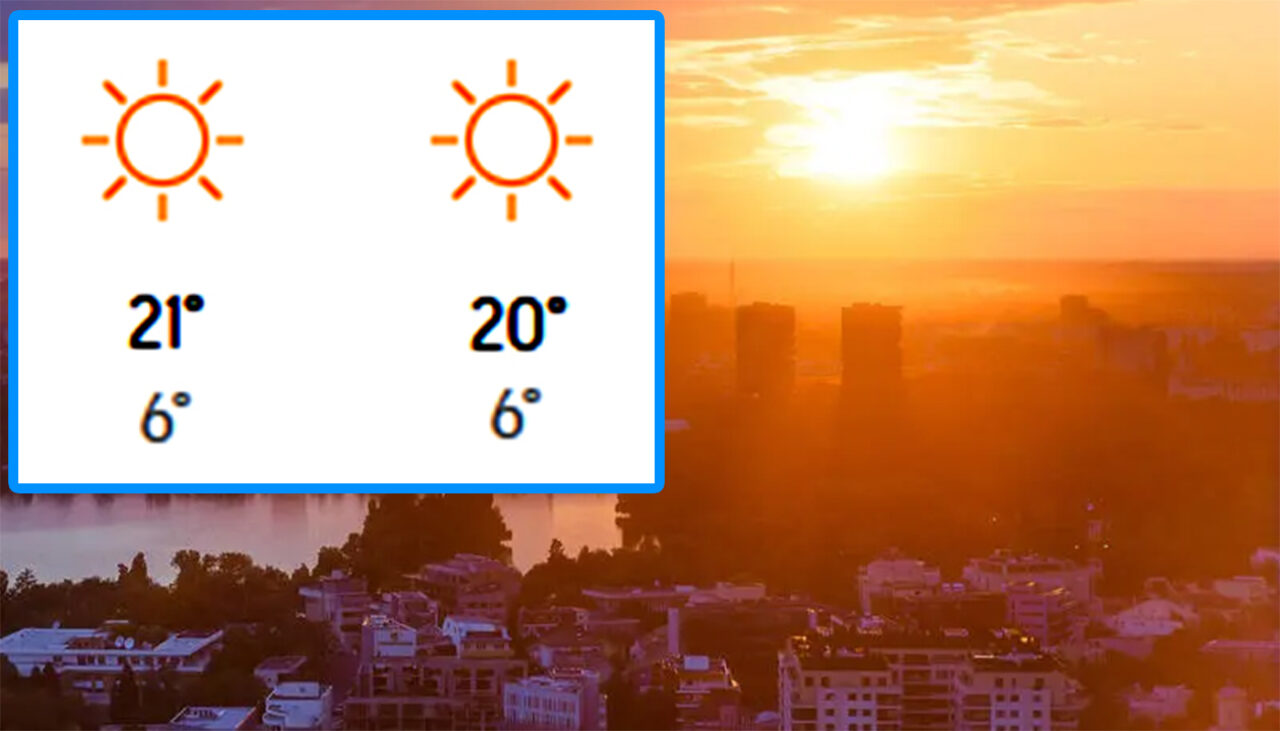 Singurele 3 orașe din România în care vor fi peste 20 grade Celsius în martie, potrivit meteorologilor Accuweather