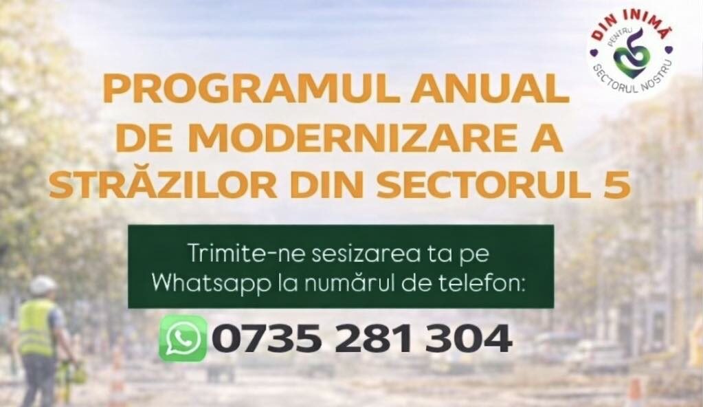 (P) Sector 5. Primăria dă startul programului anual de modernizare a străzilor