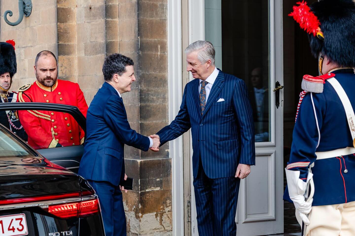 Nicușor Dan s-a întâlnit cu regele Belgiei