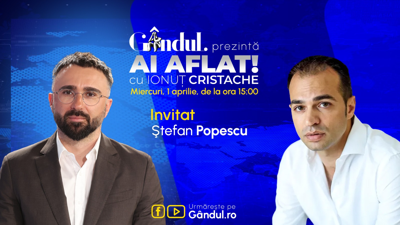 Emisiuni live pe Gândul în aprilie 2026