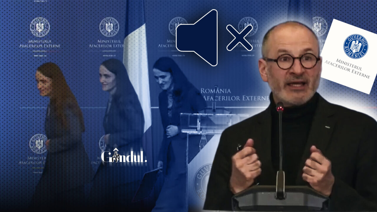 MAE a tăiat sunetul la transmisiunea conferinței de presă de astăzi, când a ajuns la întrebările presei. Ulterior, a tăiat imaginea și a oprit emisia. Ieri, ministra de Externe Oana Țoiu a fugit din conferința de presă