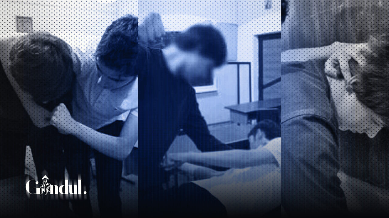 Un elev din Dâmbovița a fost imobilizat și snopit în bătaie de colegii mai mari. Evenimentul a fost filmat