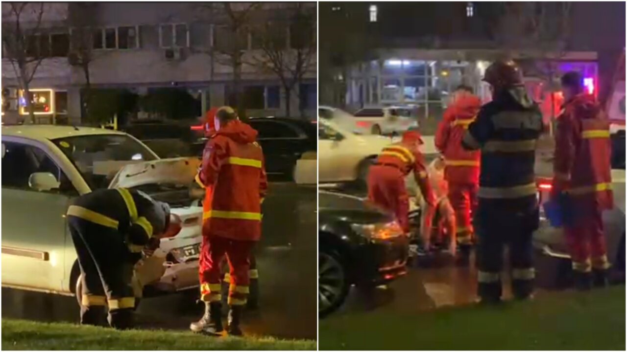 Accident în serie pe Bulevardul Dimitrie Cantemir din Capitală. O persoană a fost transportată la spital