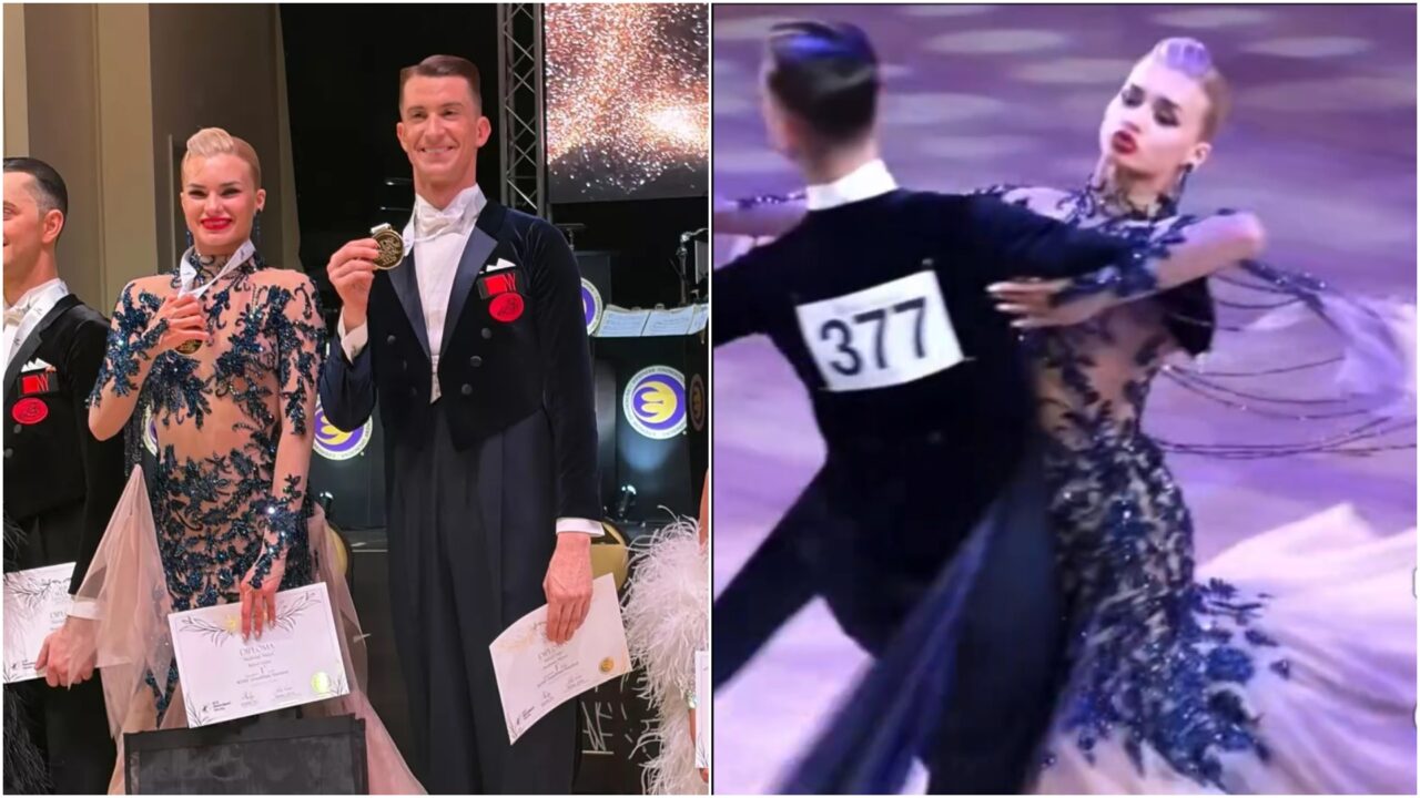 România, pe culmile dansului sportiv mondial. Cuplul de dansatori care a cucerit cea mai înaltă distincție la o competiție internațională