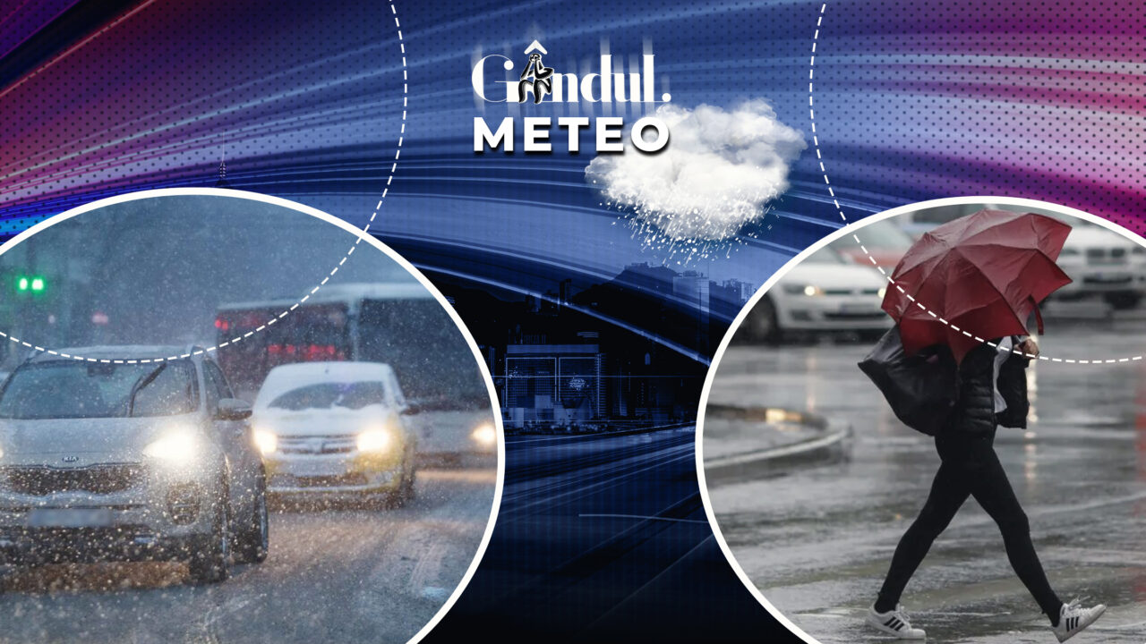 Cum se schimbă vremea în orele următoare. Unde vor fi ploi, ninsori și lapoviță. Prognoză de ultim moment, în exclusivitate pentru Gândul