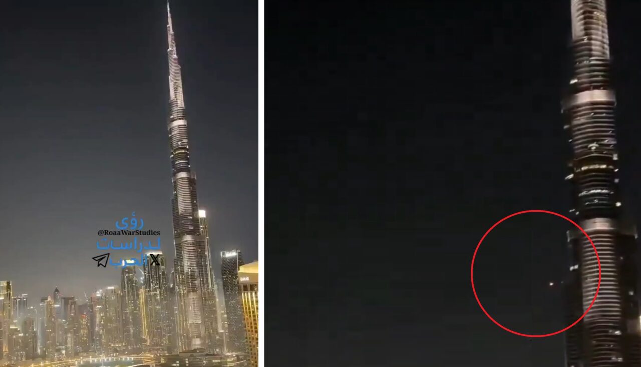 Cea mai înaltă clădire din lume, Burj al-Khalifa din Dubai, a fost lovită de o dronă iraniană