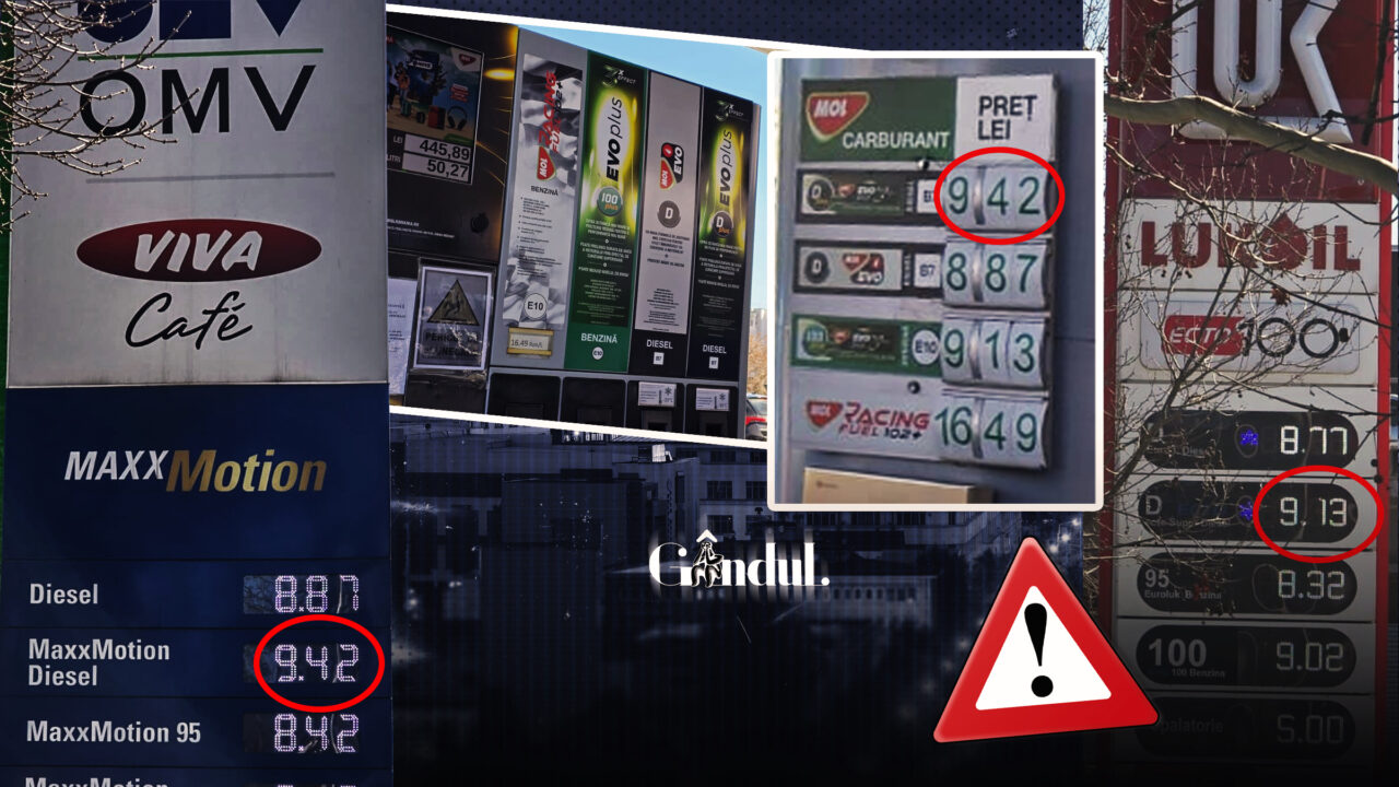 Prețul carburanților, între speculă și război. Motorina ar putea ajunge la 10 lei litrul în acest weekend. Expert în energie: E vina statului că nu-i poate identifica pe comercianții care scumpesc