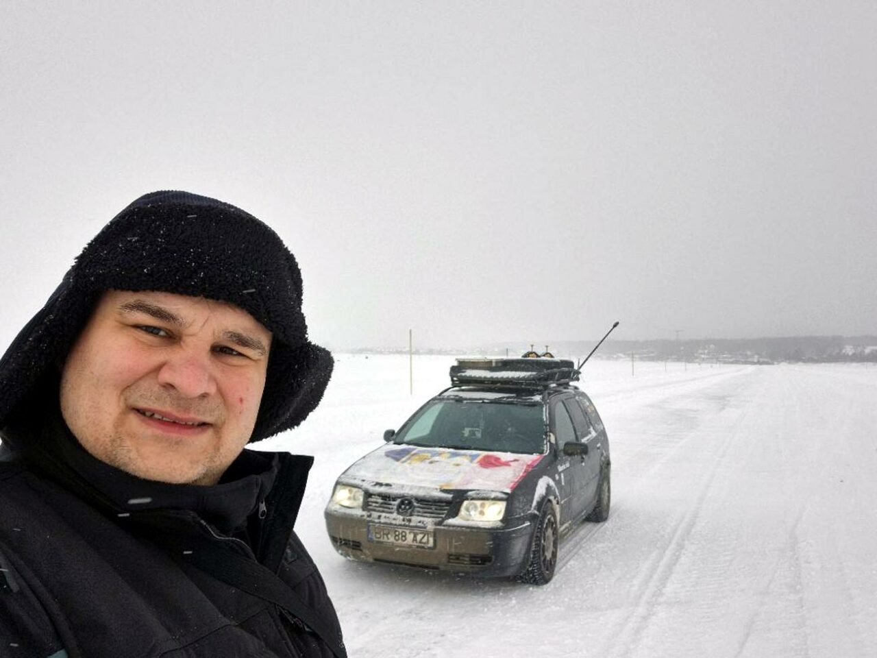 Aventura unui român spre Siberia. Cum a ajuns cu o mașină veche de 26 de ani și 480.000 km la bord în Extremul Orient rus, la -50 grade