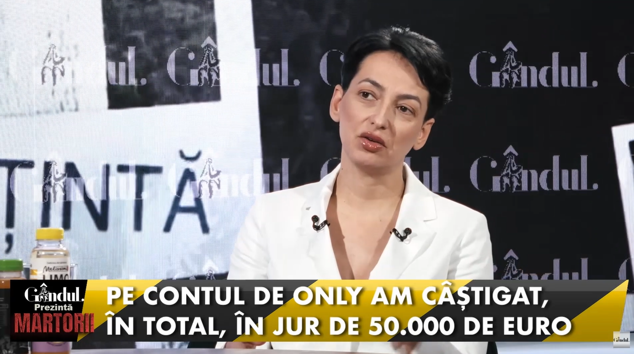 Oana Tașcău dezvăluie câștigurile și planurile de startup: „2.000 euro/lună din OnlyFans”