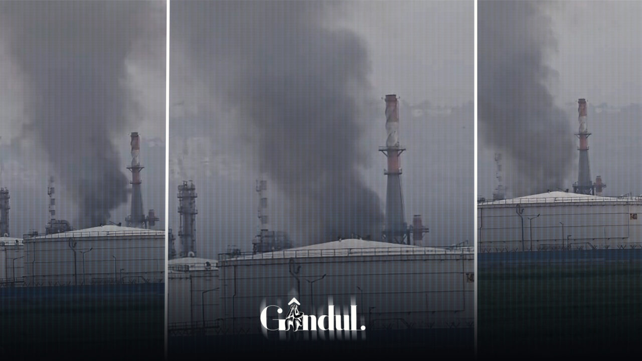 O rafinărie din Haifa, în flăcări după un atac al Iranului