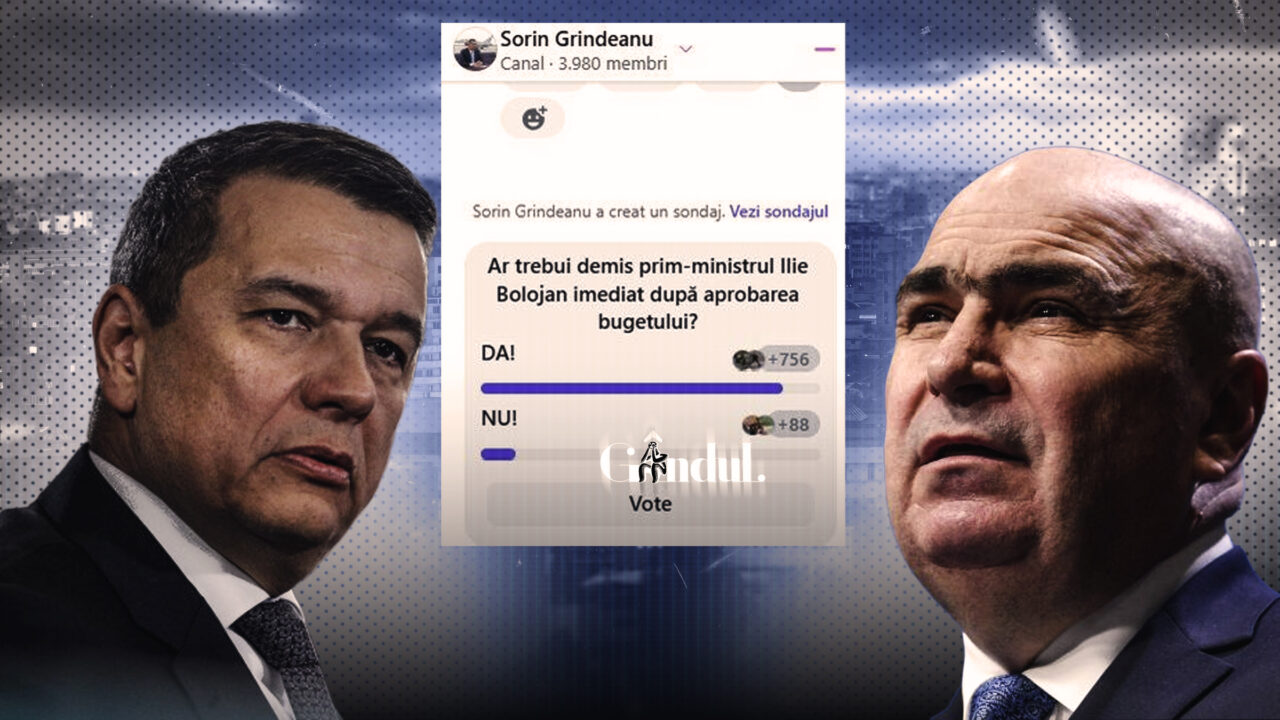Sondaj lansat de Sorin Grindeanu: Ar trebui demis prim-ministrul Ilie Bolojan imediat după aprobarea bugetului? Care sunt rezultatele