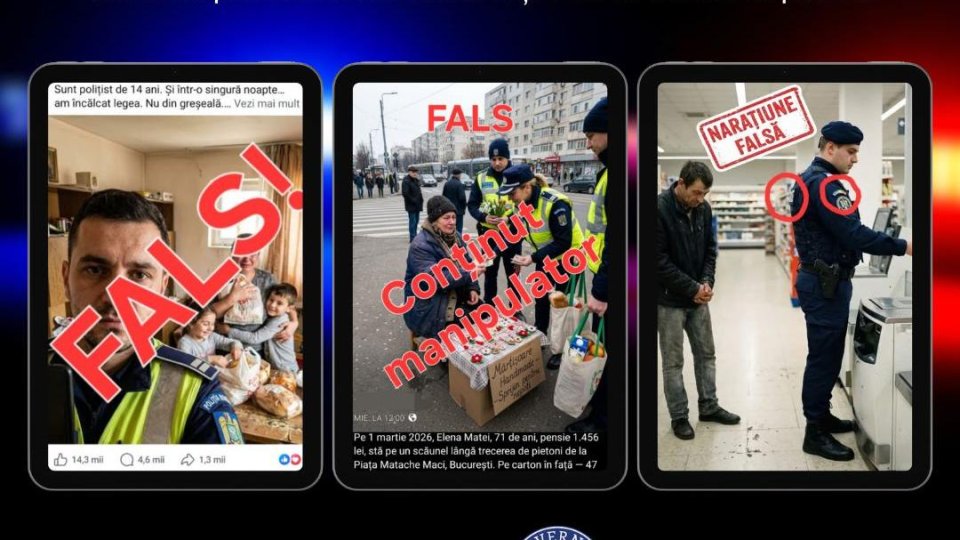 Reprezentanții DNSC avertizează: campanie de influențare cu personaje AI prezentate fals ca angajați ai Poliției și Jandarmeriei