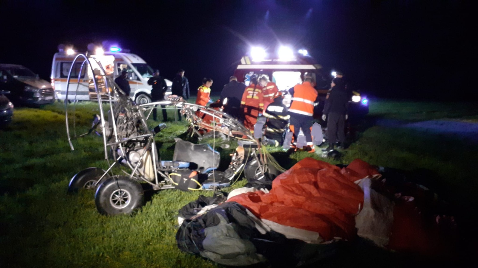 Prăbușire parapantă cu motor în Bihor