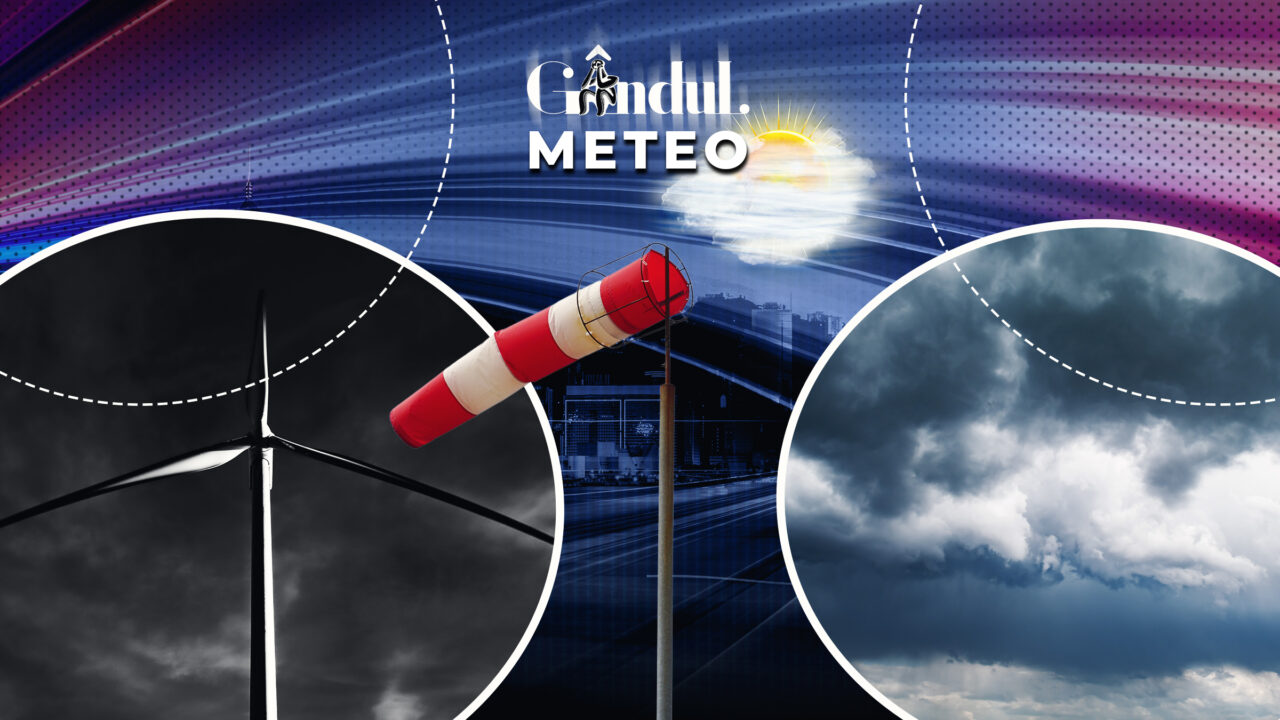 Cum se schimbă vremea în orele următoare: lapoviță, ninsoare și rafale de vânt. Prognoza detaliată de la ANM, pentru Gândul