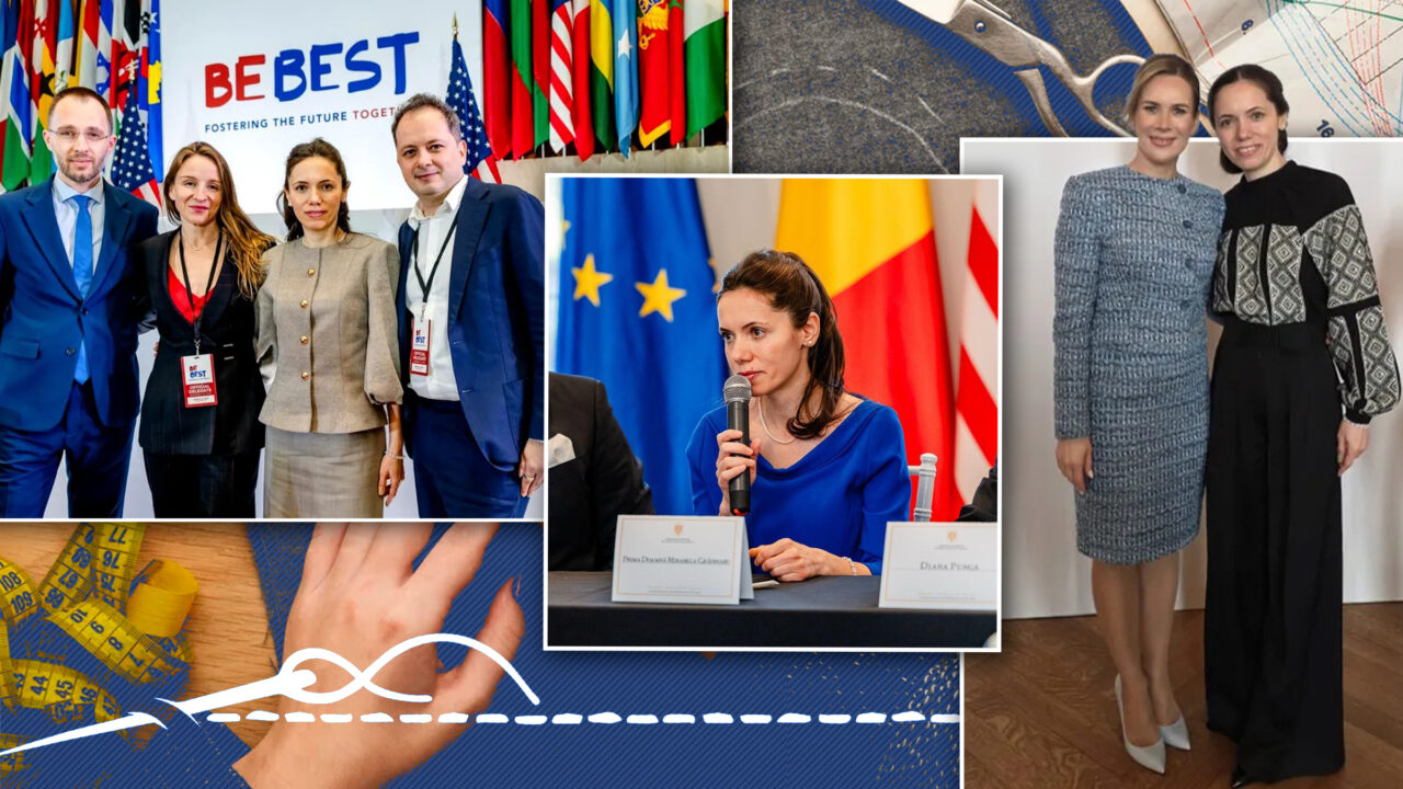 Ce designer român i-a făcut ținutele Mirabelei Grădinaru pentru vizita din SUA