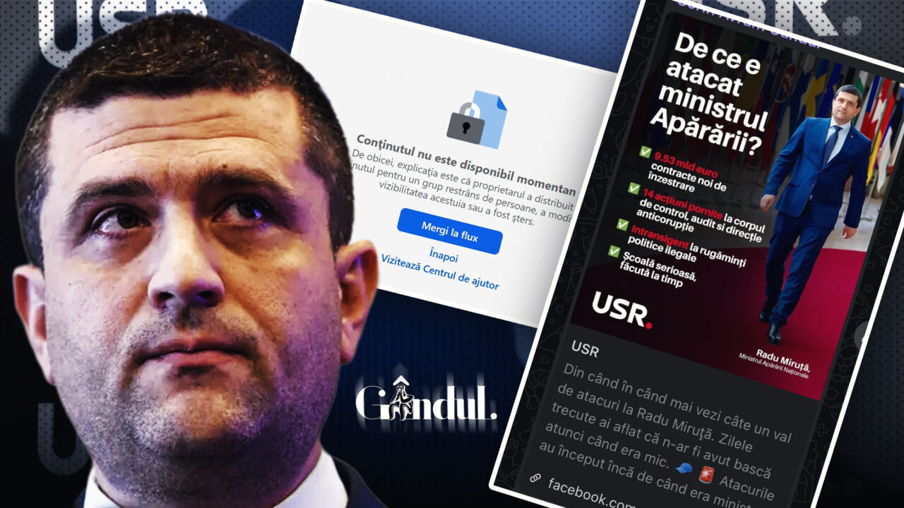 USR a încercat să-l apere pe Miruță după dezvăluirea Gândul privind trecutul PSD-ist, dar a sfârșit prin a șterge postarea. Cum îl glorificau USR-iștii pe Miruță în postarea ștearsă