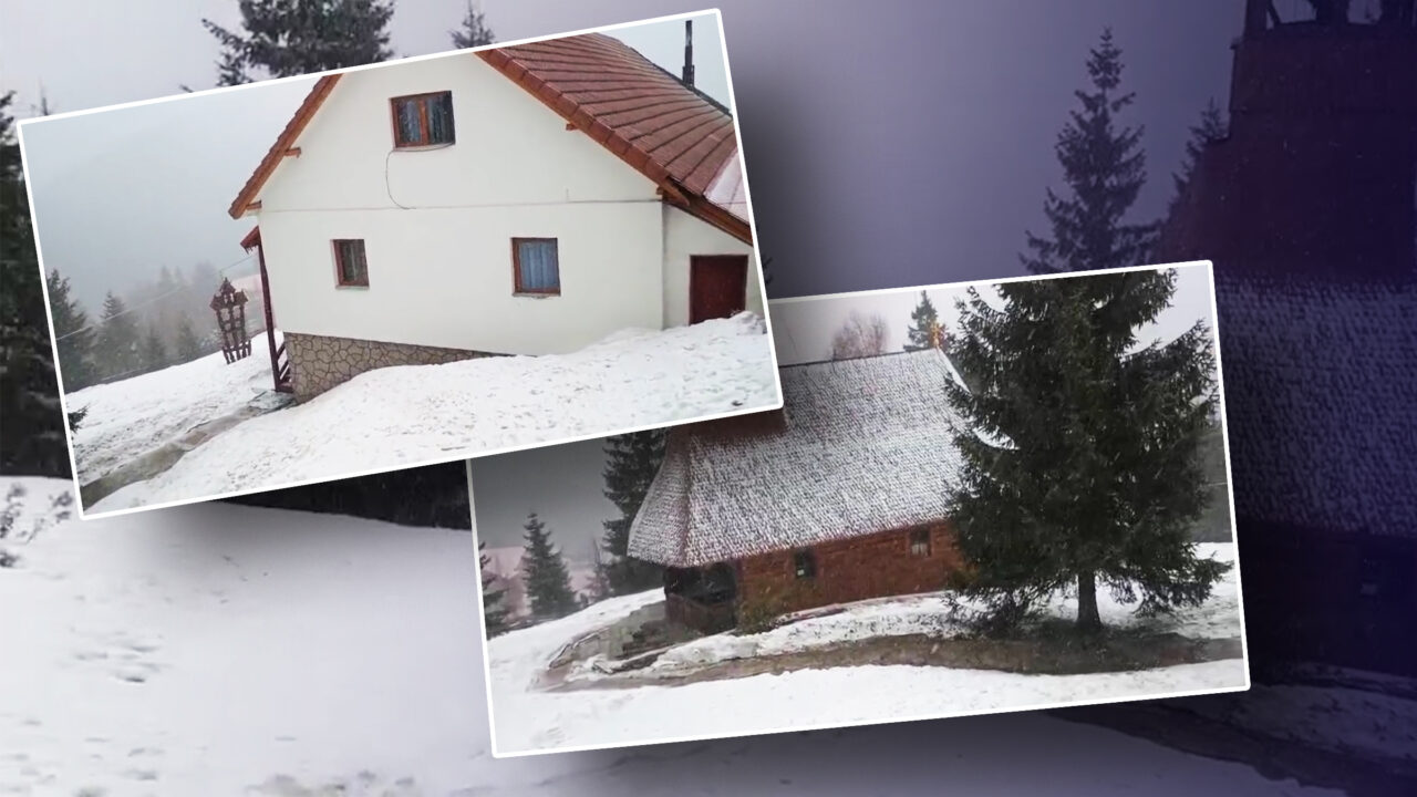 Ninge ca în povești la Straja! Stațiunea s-a transformat într-un basm de iarnă, chiar în mijlocul primăverii