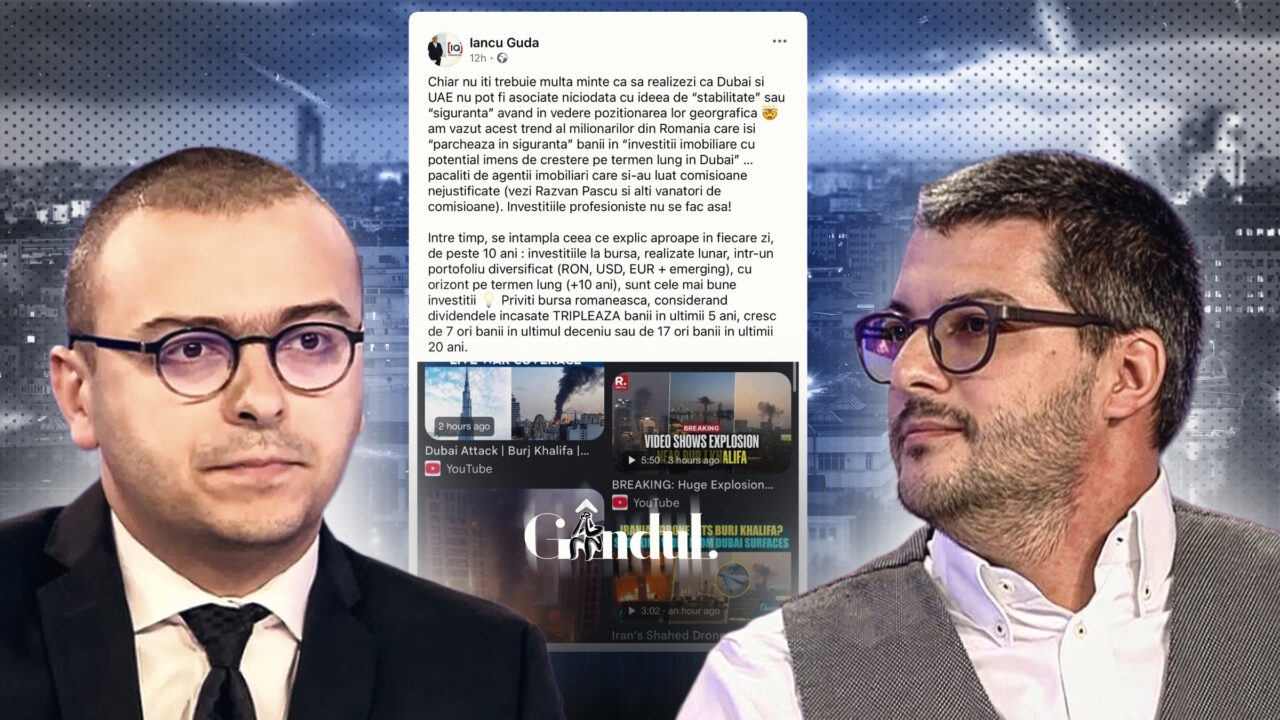 Atacurile iraniene declanşează un razboi neașteptat. Iancu Guda vs. Răzvan Pascu: „Agenți imobiliari cu comisioane nejustificate” / „Frustrați și dezaxați”