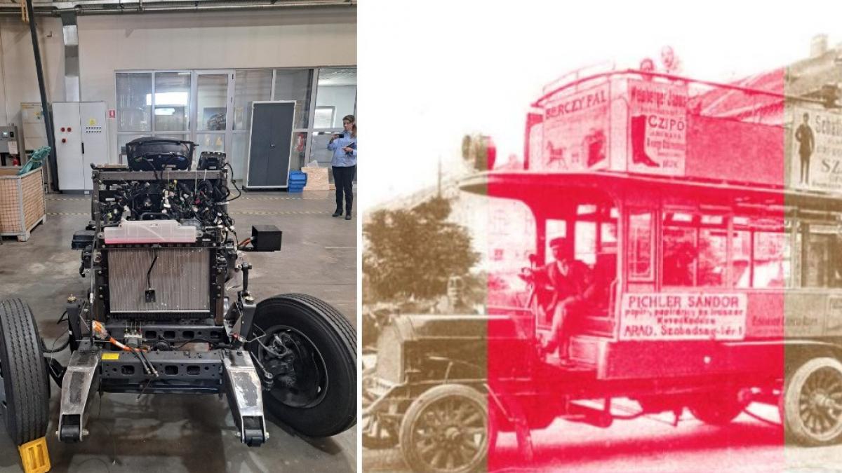Autobuzul etajat Marta, fabricat la Arad în 1908, va avea o replică în 2026. Au apărut primele imagini cu proiectul realizat în prezent