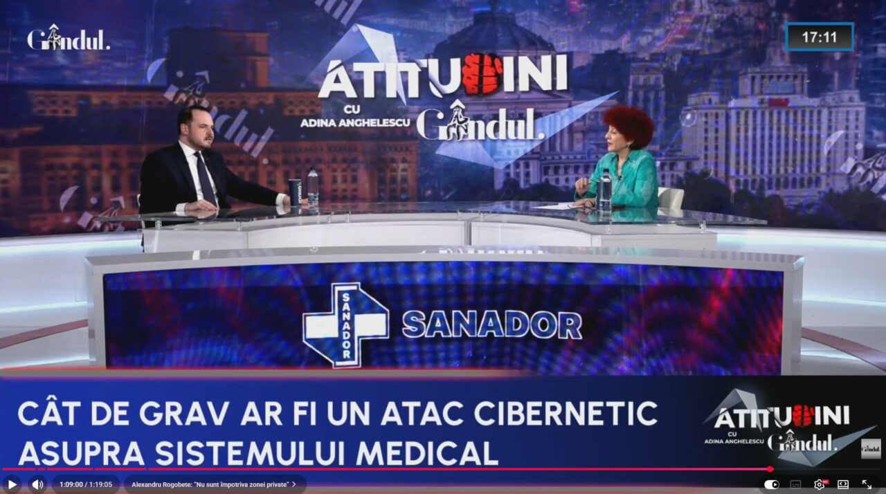 Rogobete: “ În iulie se finalizează primul sistem național de securitate cibernetică în sănătate!”