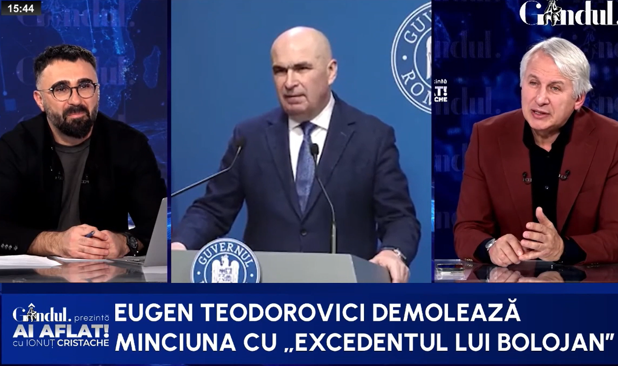 Teodorovici demolează minciuna lui Bolojan cu excedentul bugetar. ”Să ne zică Nazare dacă are obligații de plată. Deficitul nu se va încheia la 6.2, ci la 7”