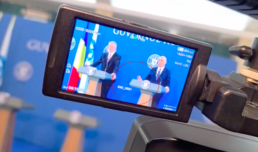 Moment stânjenitor la Palatul Victoria. Ilie Bolojan le-a făcut semn jurnaliștilor să nu mai pună întrebări la evenimentul cu șeful OCDE