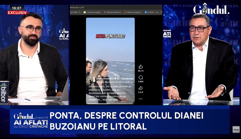 Victor Ponta o ironizează pe Diana Buzoianu: N-a ieșit, domnule, un hering de acolo din mare să o pupe pe parpalac pe Buzoianu