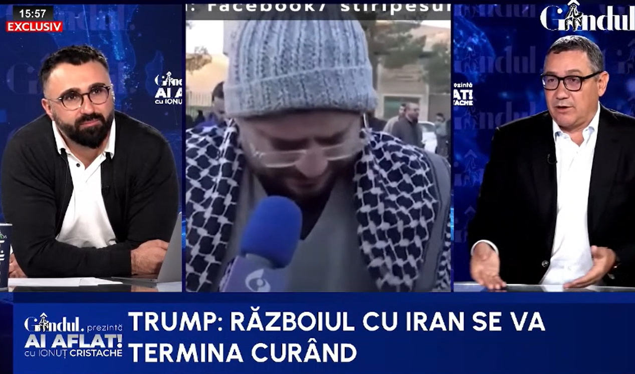 Ponta denunță politica lui Trump pentru Iran: ”Nu a ieșit ca în Venezuela/Uite că în Iran nu câștigă democrația/Este războiul lui Netanyahu”