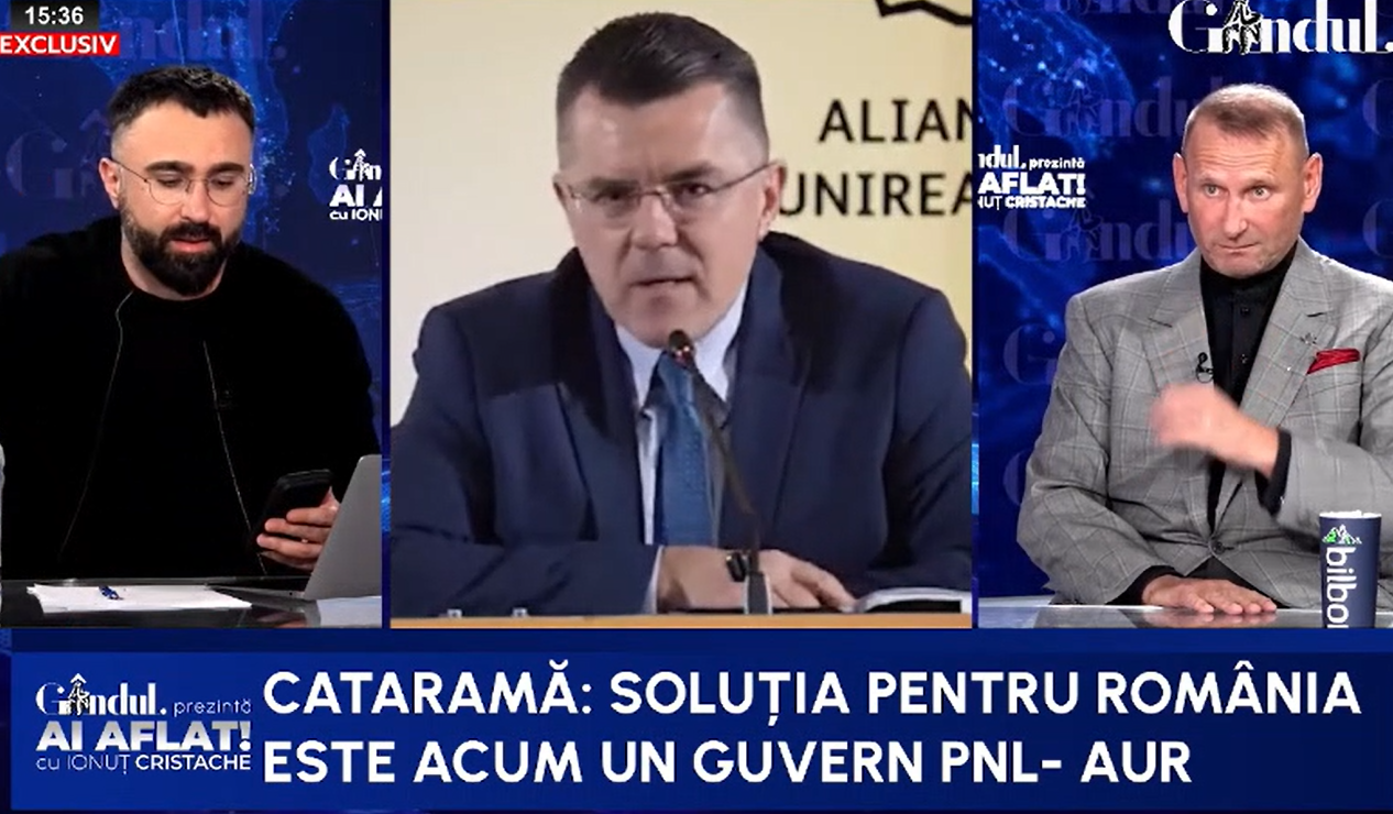 Cataramă aruncă bomba: Soluția pentru România ar fi un guvern PNL-AUR/Progresiștii trebuie scoși de la guvernare