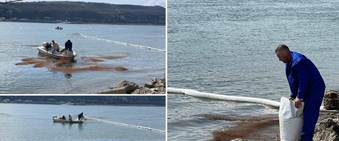 Poluare pe Dunăre la Turnu Măgurele după scufundarea unei nave. Alimentarea cu apă a fost oprită preventiv