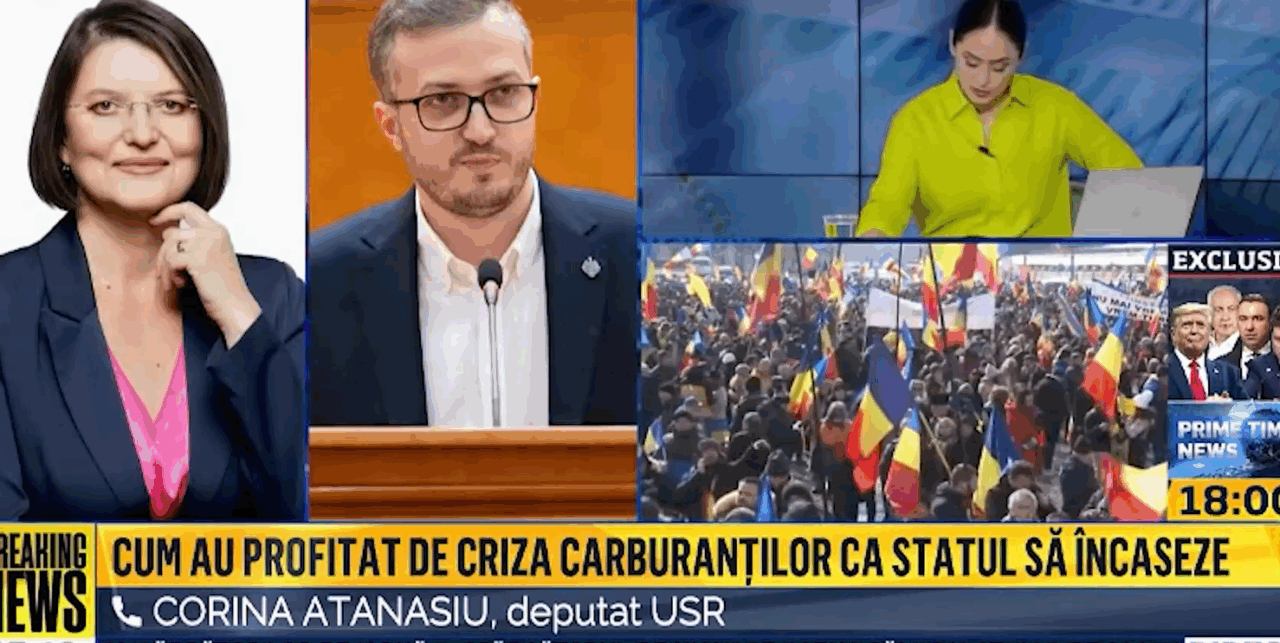 Explicația halucinantă a unui deputat USR pentru care România nu scade prețul benzinei. A amuțit un întreg studio de televiziune