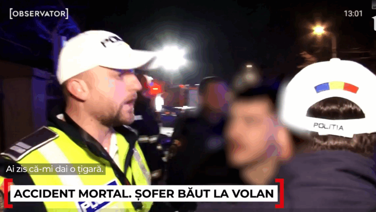 Șoferul de BMW care a produs un accident mortal în timp ce era urmărit în viteză de Poliție a fost reținut. Era și beat, și fără permis