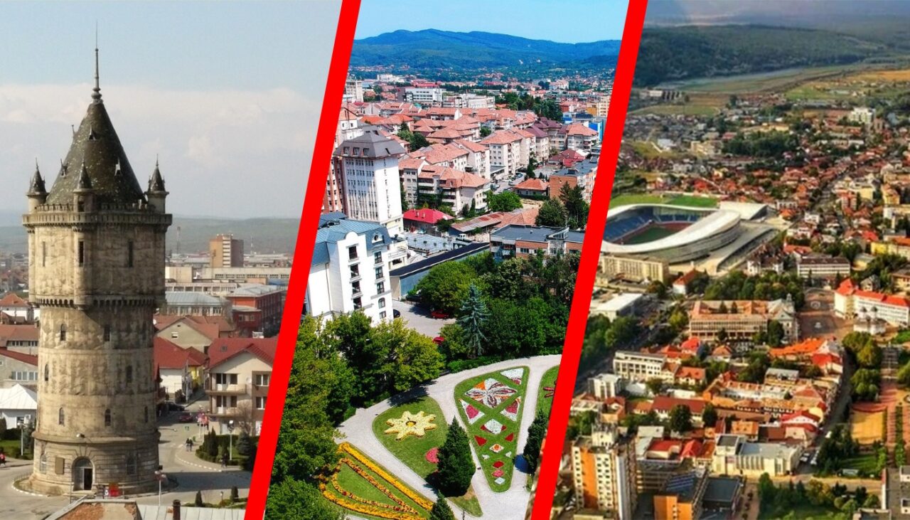 Singurele 3 orașe din România în care există toate cele 3 forme de relief: câmpie, deal și munte