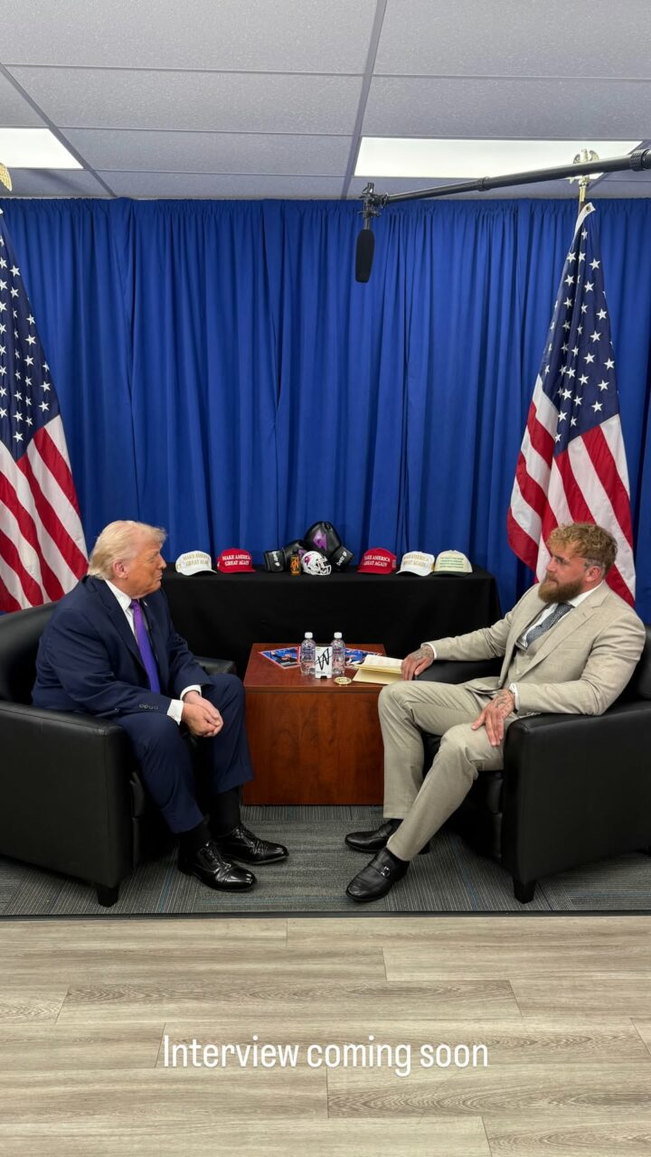 Cum se distrează Trump în mijlocul haosului. Președintele american și youtuberul Jake Paul, virali pe rețelele de socializare