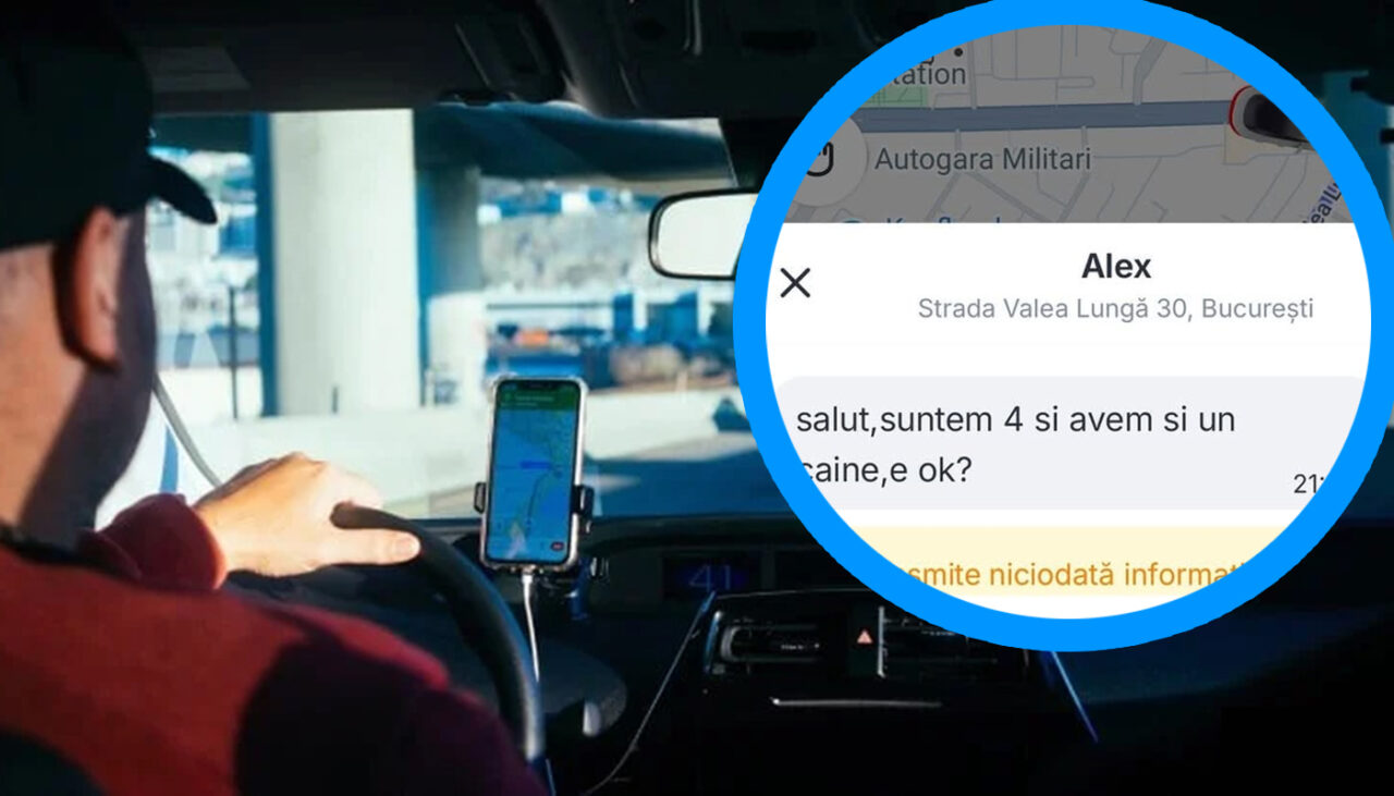 „Suntem 4 și avem și un câine” Cum a reacționat șoferul BOLT după ce a primit acest mesaj de la un client bucureștean care tocmai comandase cursa