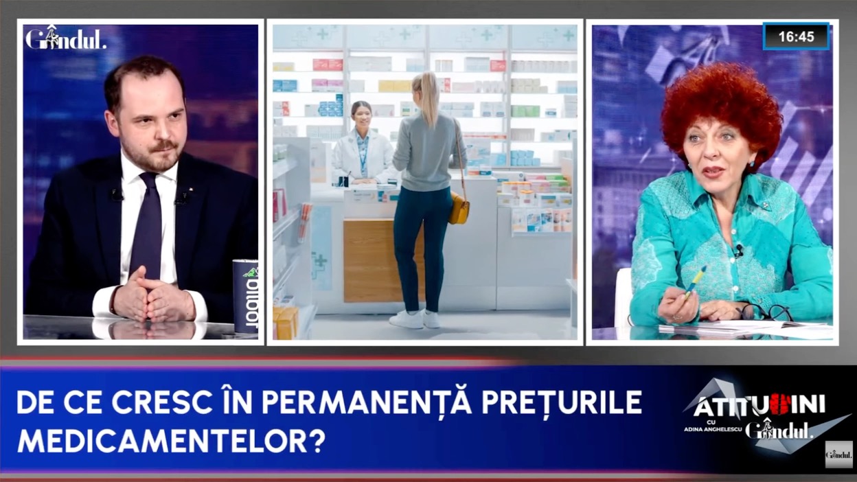 De ce crește prețul medicamentelor? Alexandru Rogobete: „Depinde de modul de prescriere. Medicul prescrie substanța activă, nu denumirea comercială”