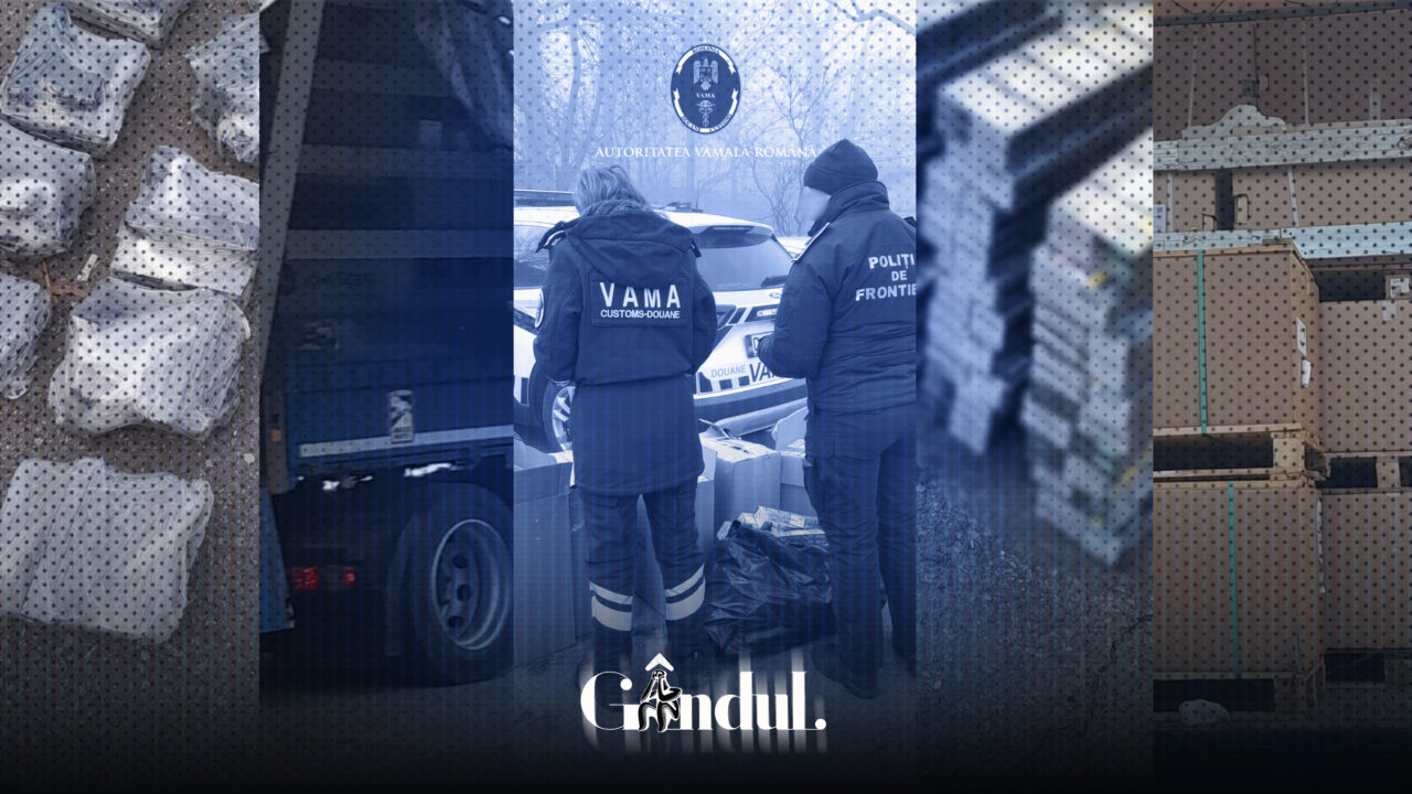 Captură uriașă la Calafat. Peste 100 de pistoale și 60.000 de țigarete, descoperite într-un camion