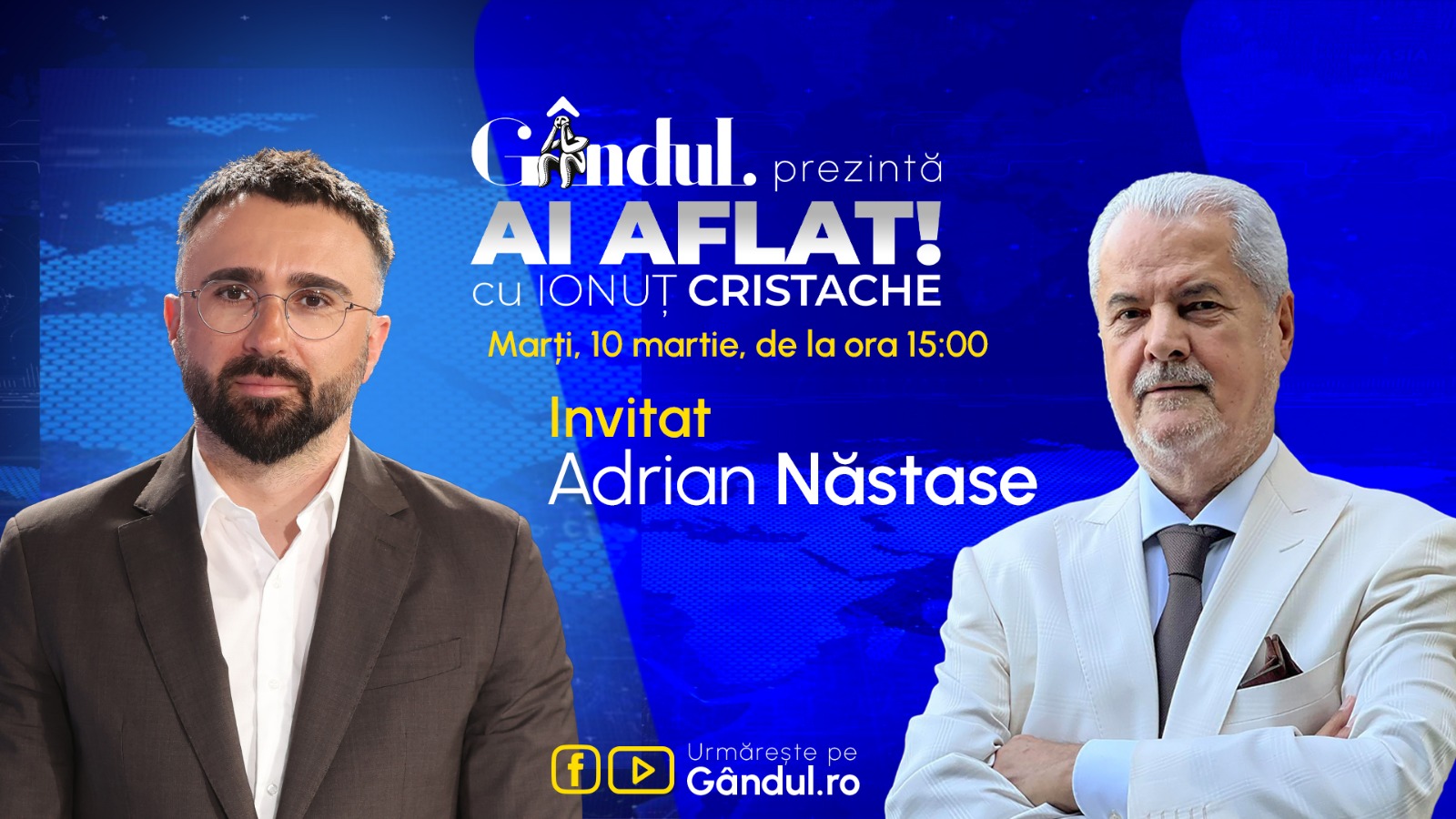 Marius Tucă Show cu Victor Ponta și Gen (R) Bălăceanu