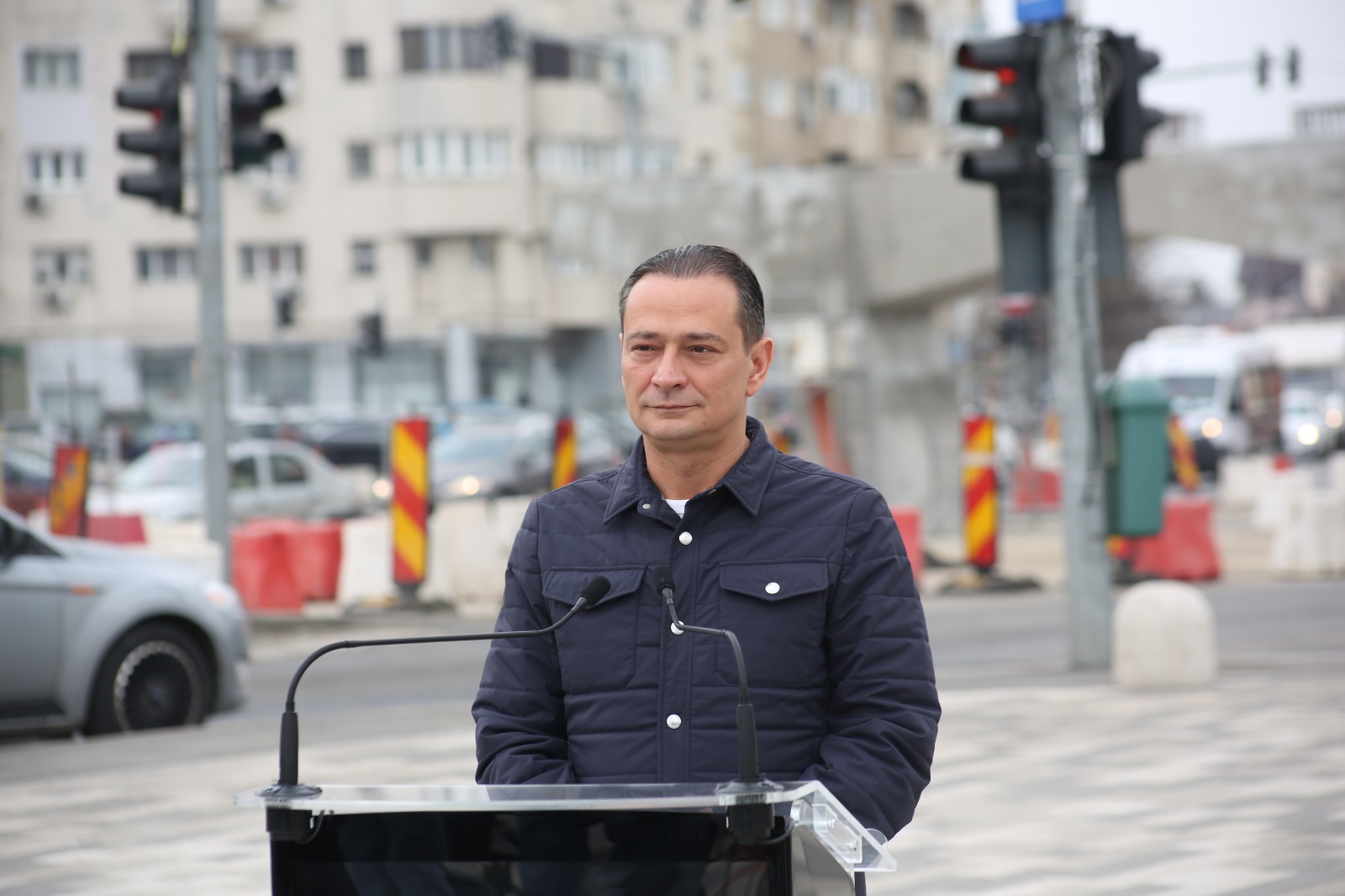 Montarea tablierului metalic al pasajului Europa Unită