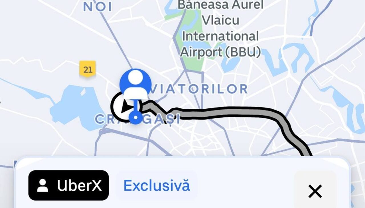 A crezut că este o eroare! Cât a plătit un client Uber, pentru o cursă de 28 km (1 oră și 12 minute), din București în Popești-Leordeni