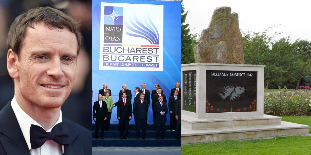 2 Aprilie, calendarul zilei: Michael Fassbender împlinește 49 de ani. Are loc la București summit-ul NATO. Începe Războiul Malvinelor