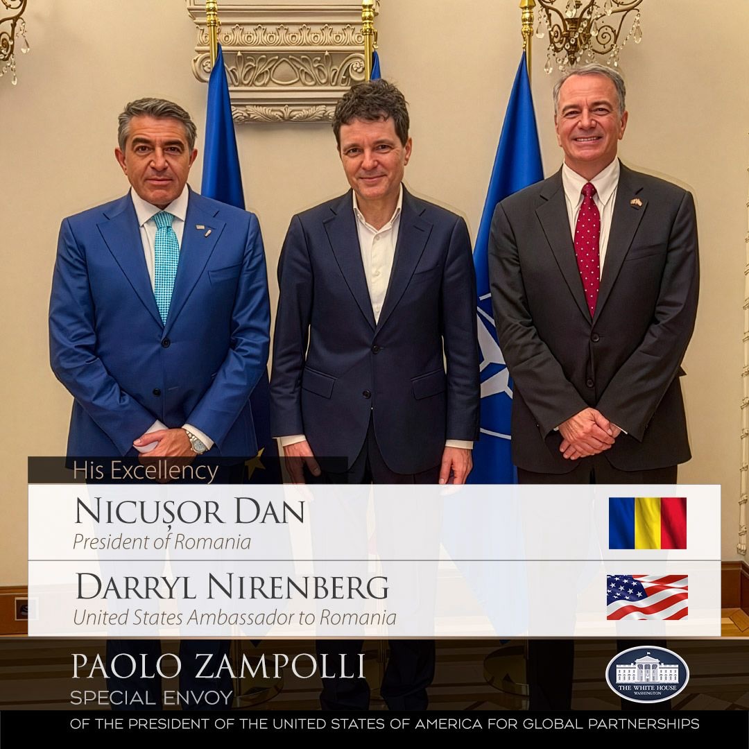 Întâlnire în trei, între trimisul special al lui Trump, noul ambasador al SUA și Nicușor Dan. Ce au discutat