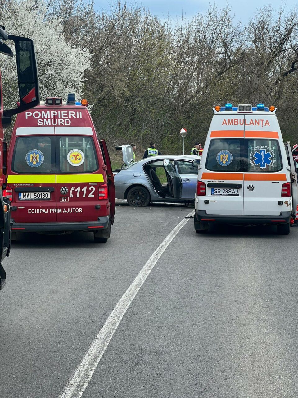 Accident grav la Sibiu cu 7 persoane implicate. A fost activat Planul Roșu de Intervenție