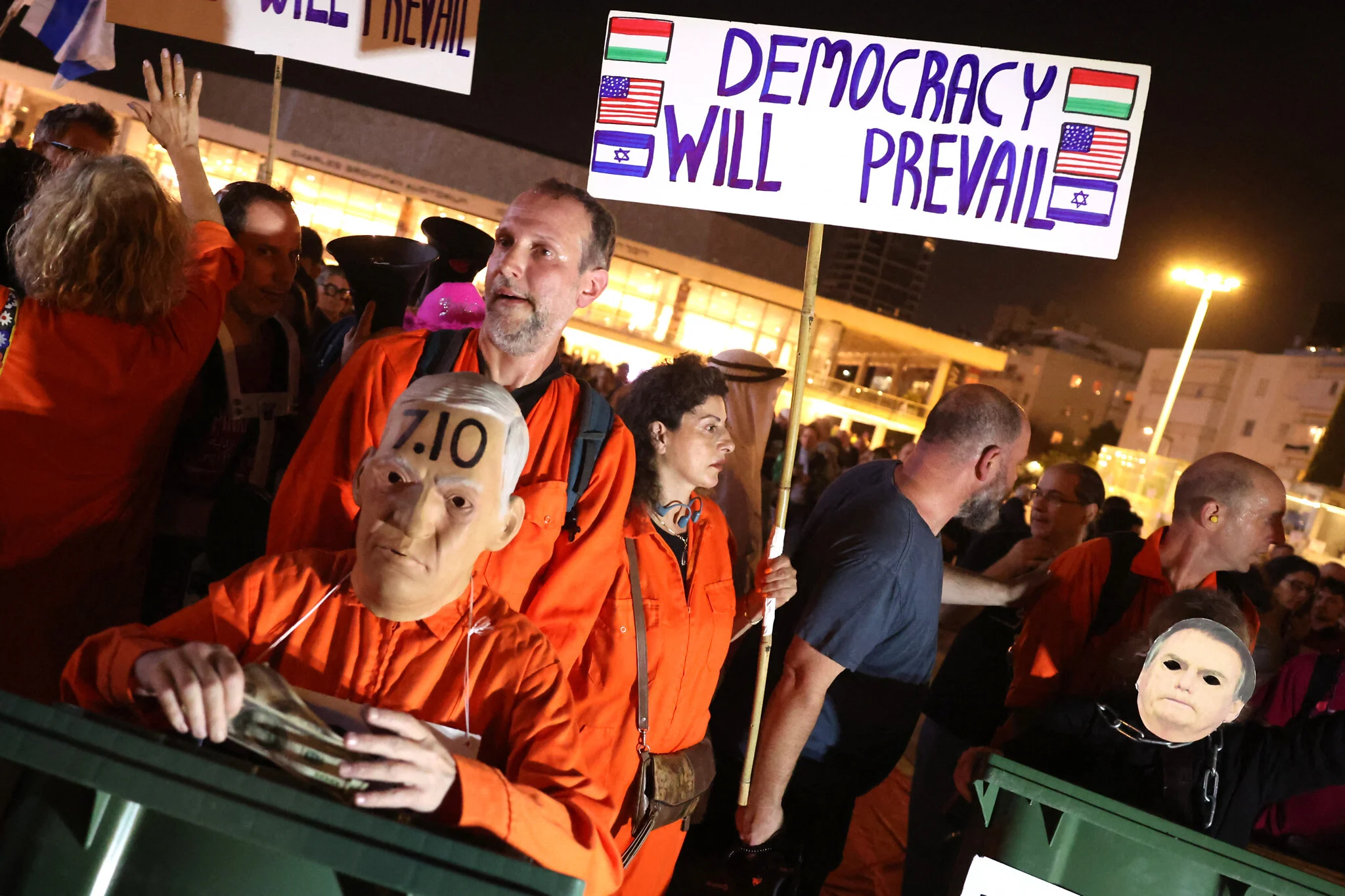 Poza pentru articolul Mii de protestatari la Tel Aviv împotriva guvernului Netanyahu