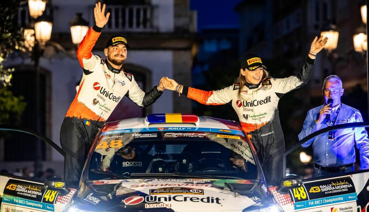 Alexandra Teslovan face senzație la doar 19 ani: debut spectaculos în Campionatul European de Raliuri