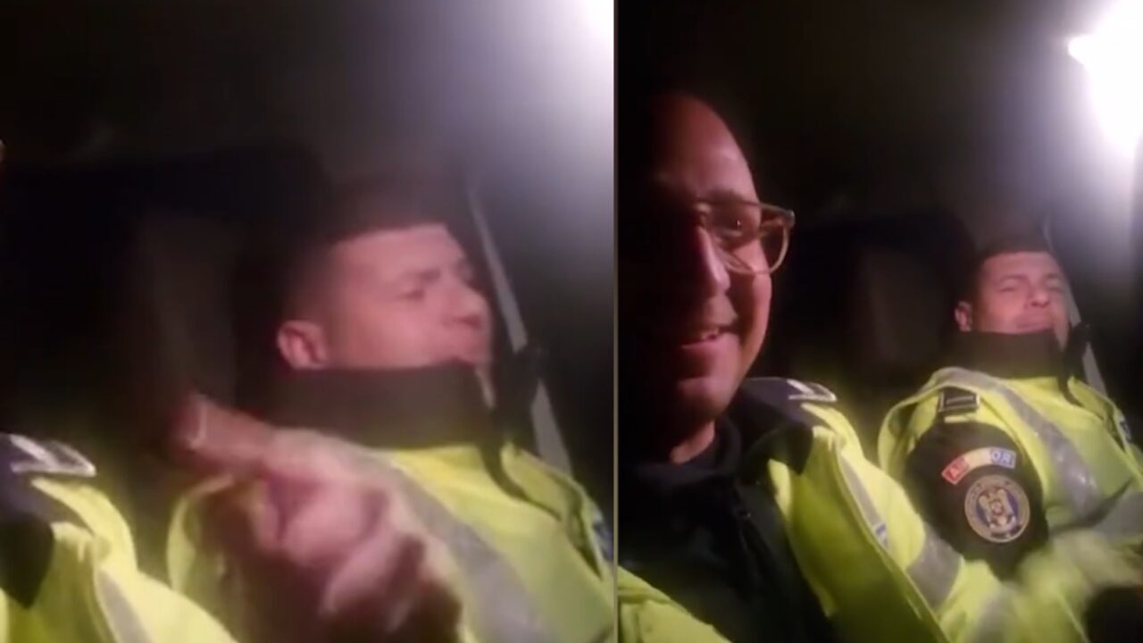 Petrecere cu manele în mașina de Poliție: „Să sară permisele!”. Anchetă la IPJ Brăilă