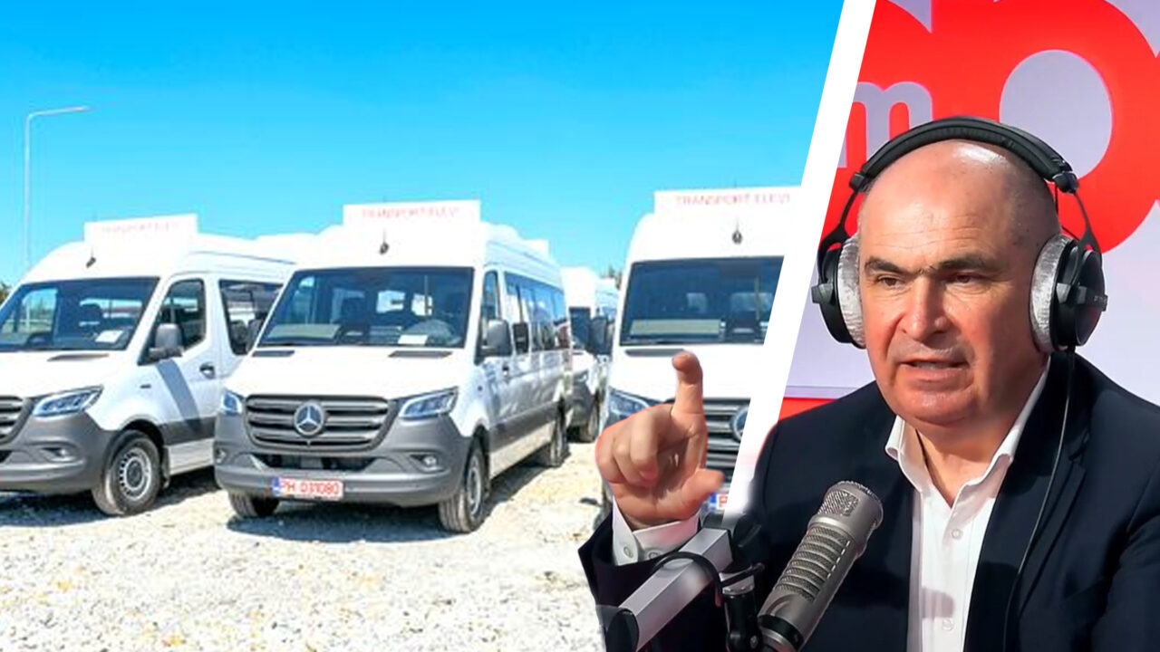 Cum se apără premierul Bolojan, întrebat de achizițiile de microbuze școlare la suprapreț. Gândul a relatat în mai multe rânduri despre „Jaful Național”