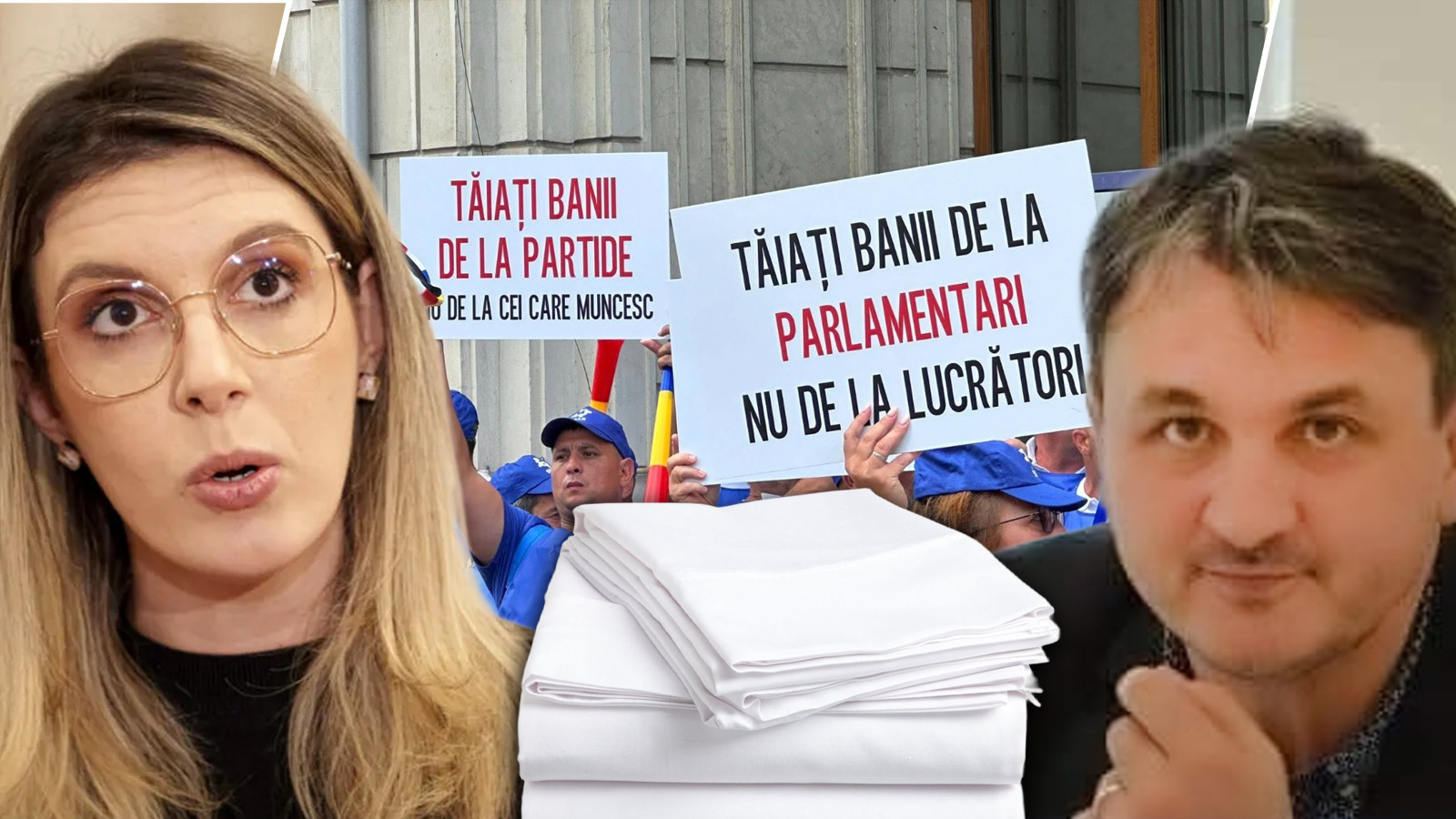 Diana Buzoianu taie banii de la baraje şi cumpără cearşafuri
