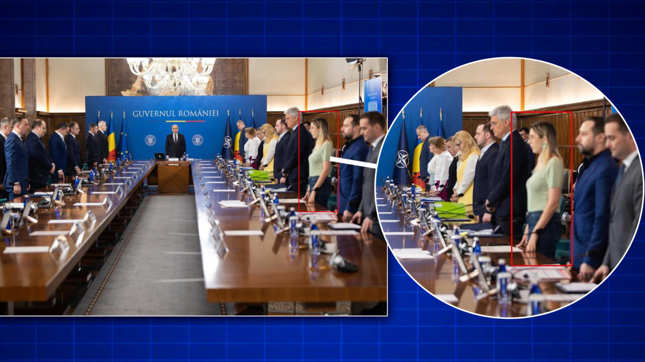 Ținută controversată la ședința de Guvern de astăzi. Diana Buzoianu, în blugi și tricou la momentul de reculegere pentru Mircea Lucescu. Ministra Mediului preia „modelul Miruță”